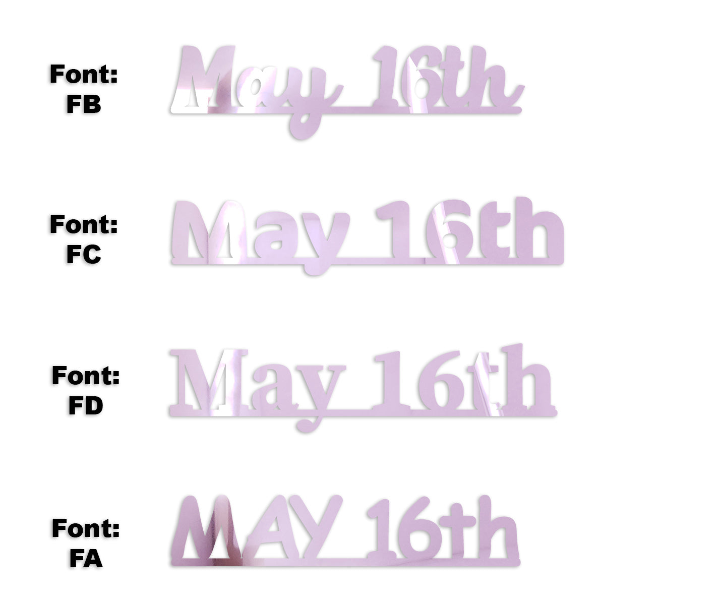 Custom-Fetti Date - MAY 16th Pink