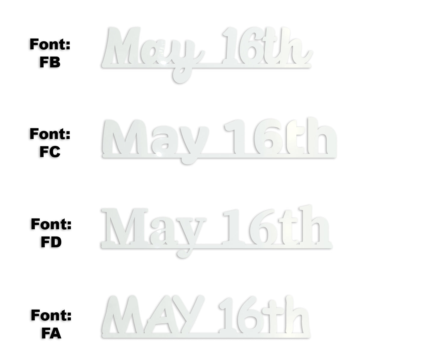 Custom-Fetti Date - MAY 16th White