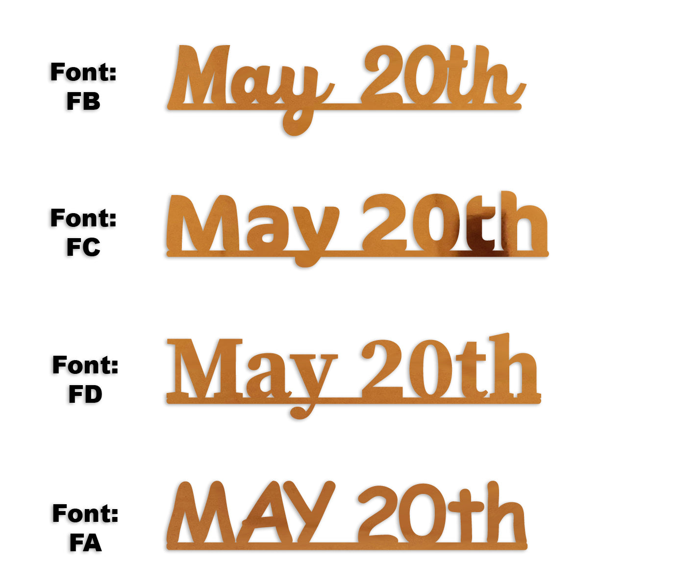 Custom-Fetti Date - MAY 20th Orange