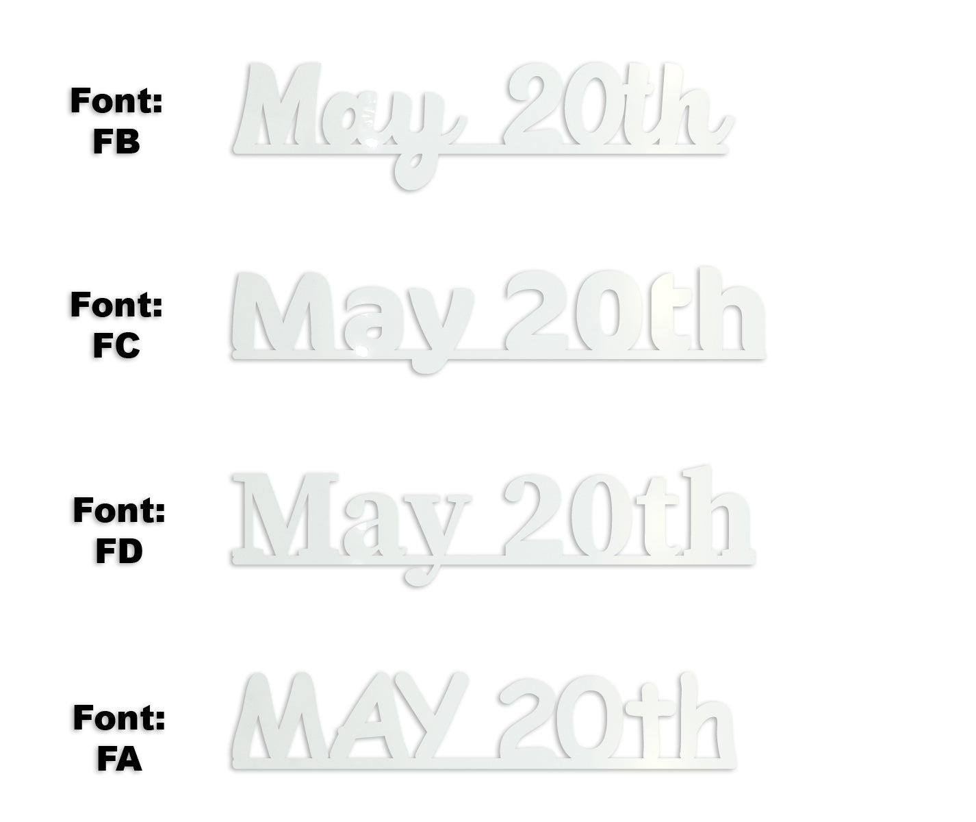 Custom-Fetti Date - MAY 20th White