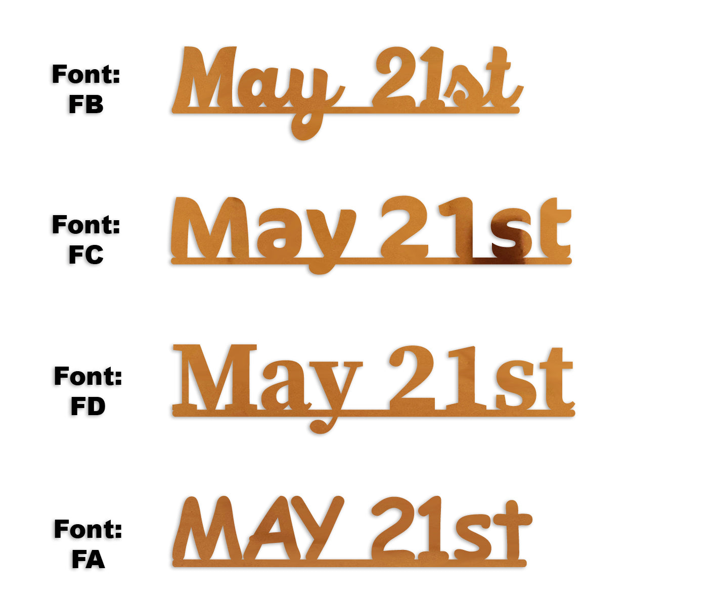 Custom-Fetti Date - MAY 21st Orange