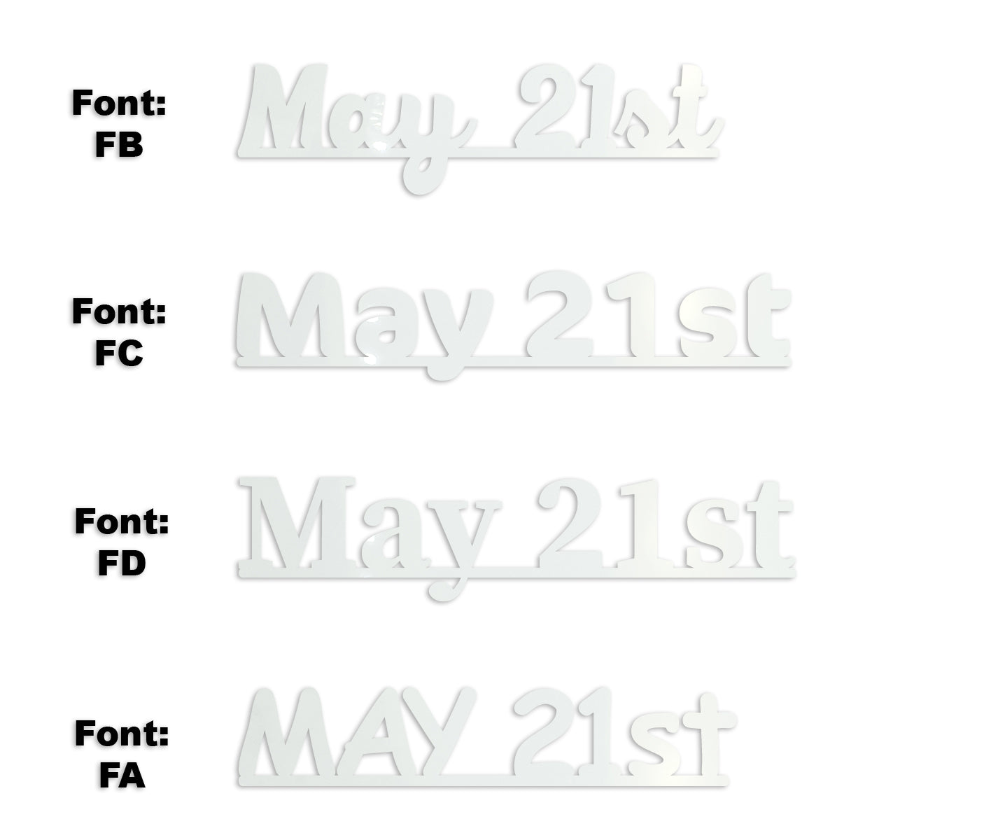 Custom-Fetti Date - MAY 21st White