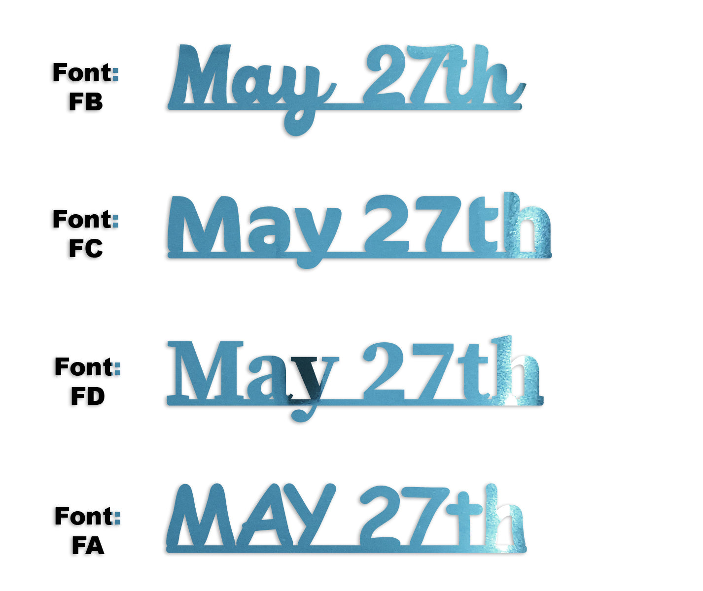 Custom-Fetti Date - MAY 27th Blue Sky