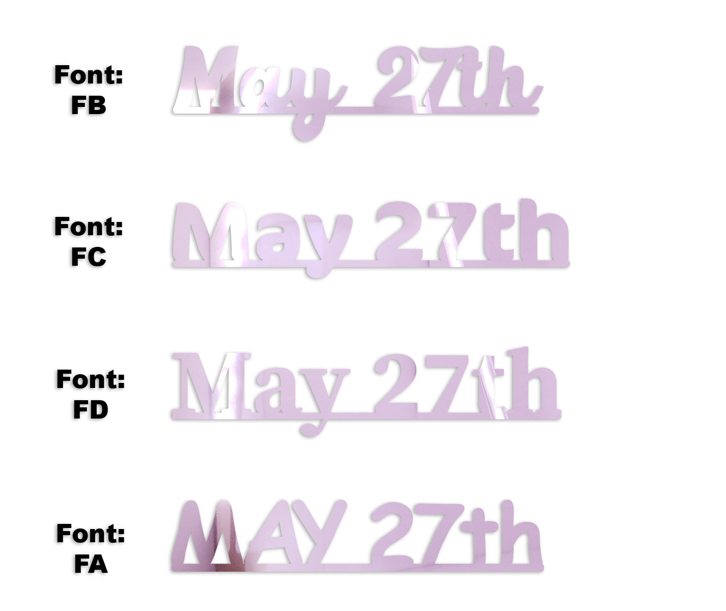 Custom-Fetti Date - MAY 27th Pink