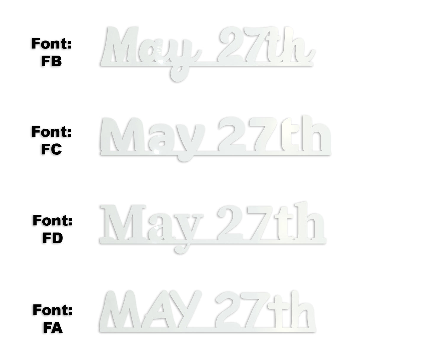 Custom-Fetti Date - MAY 27th White