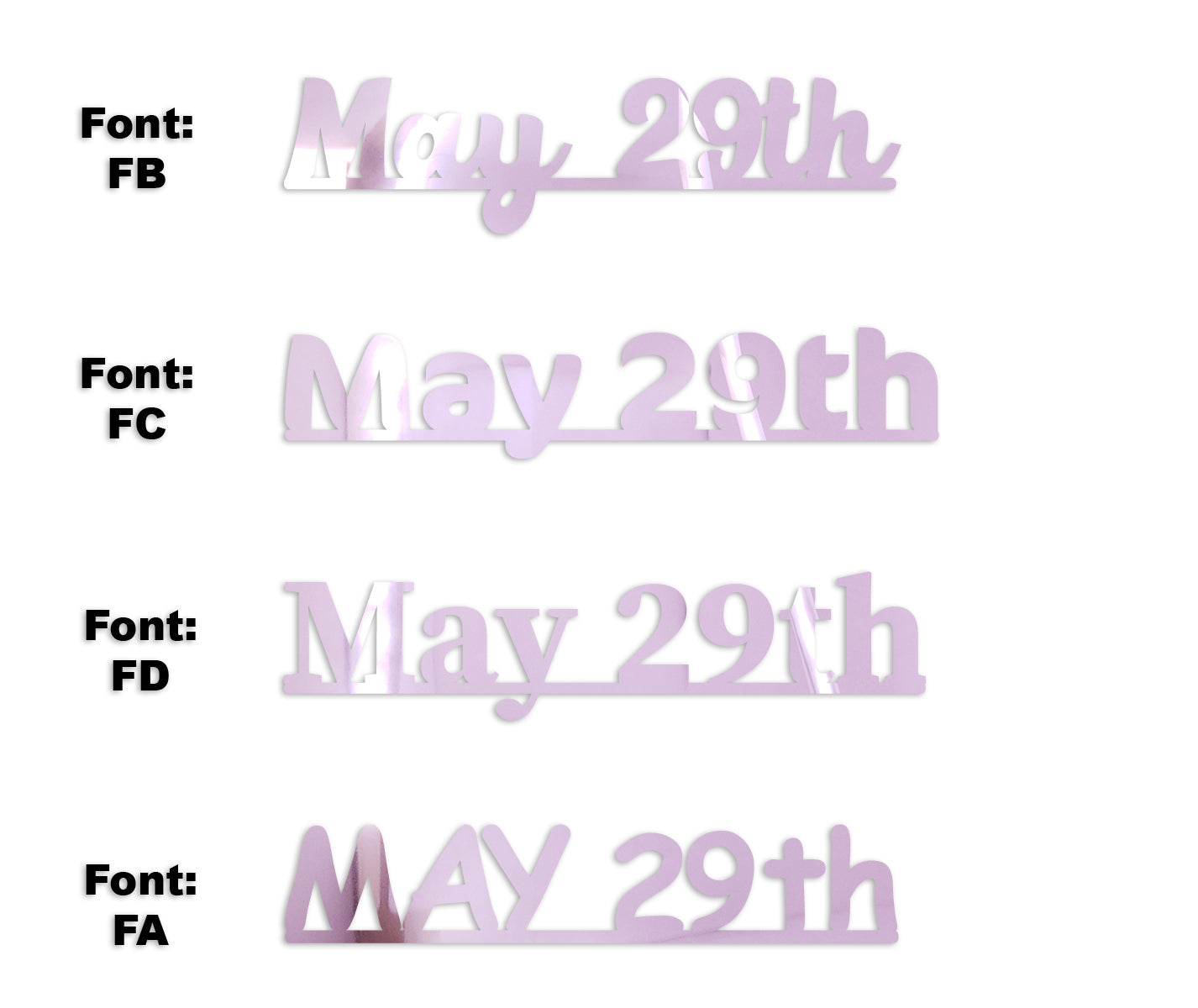 Custom-Fetti Date - MAY 29th Pink