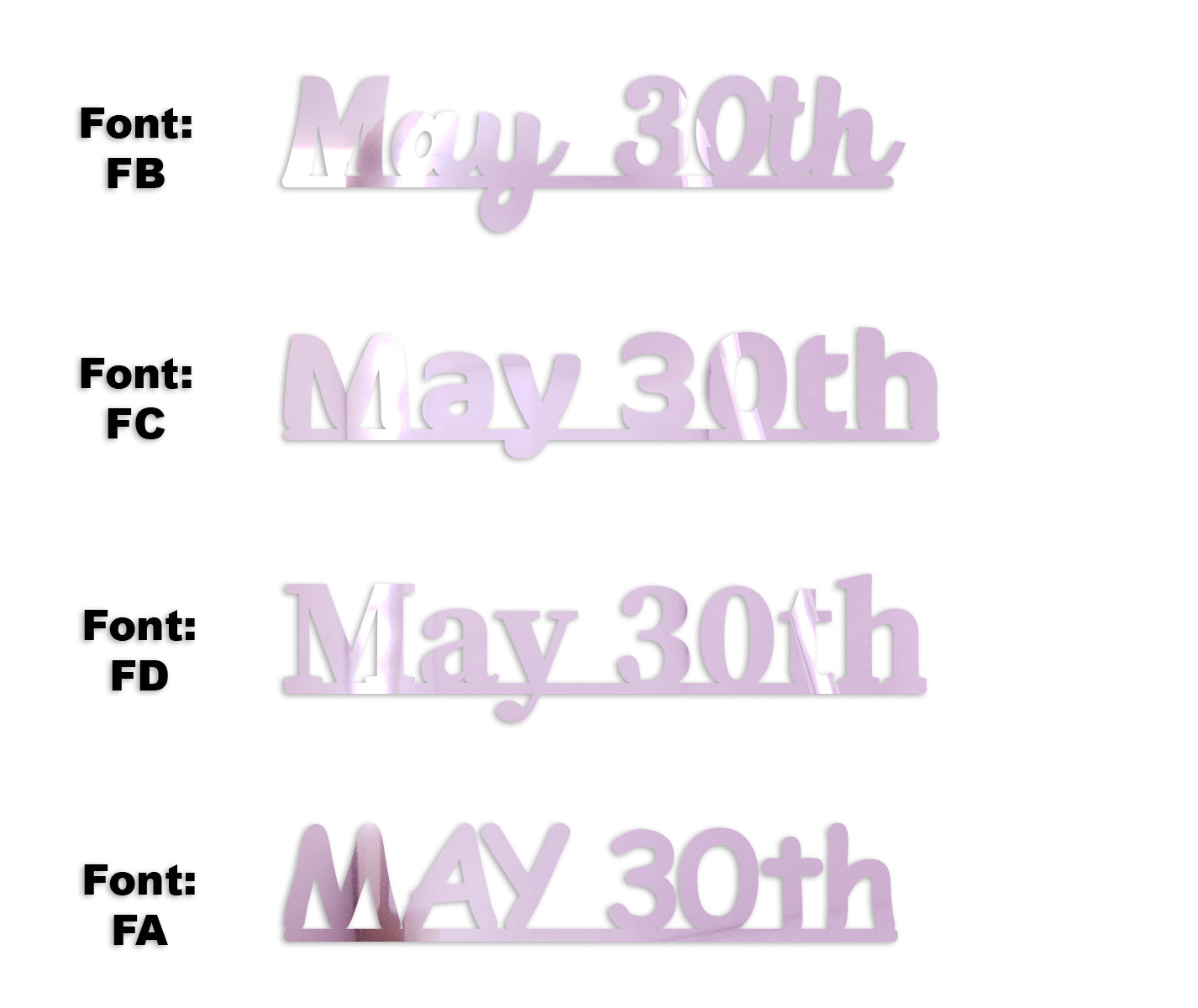 Custom-Fetti Date - MAY 30th Pink