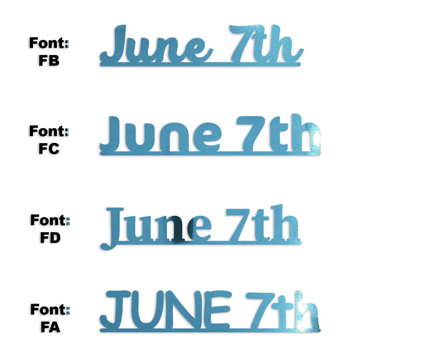 Custom-Fetti Date - JUNE 7th Blue Sky