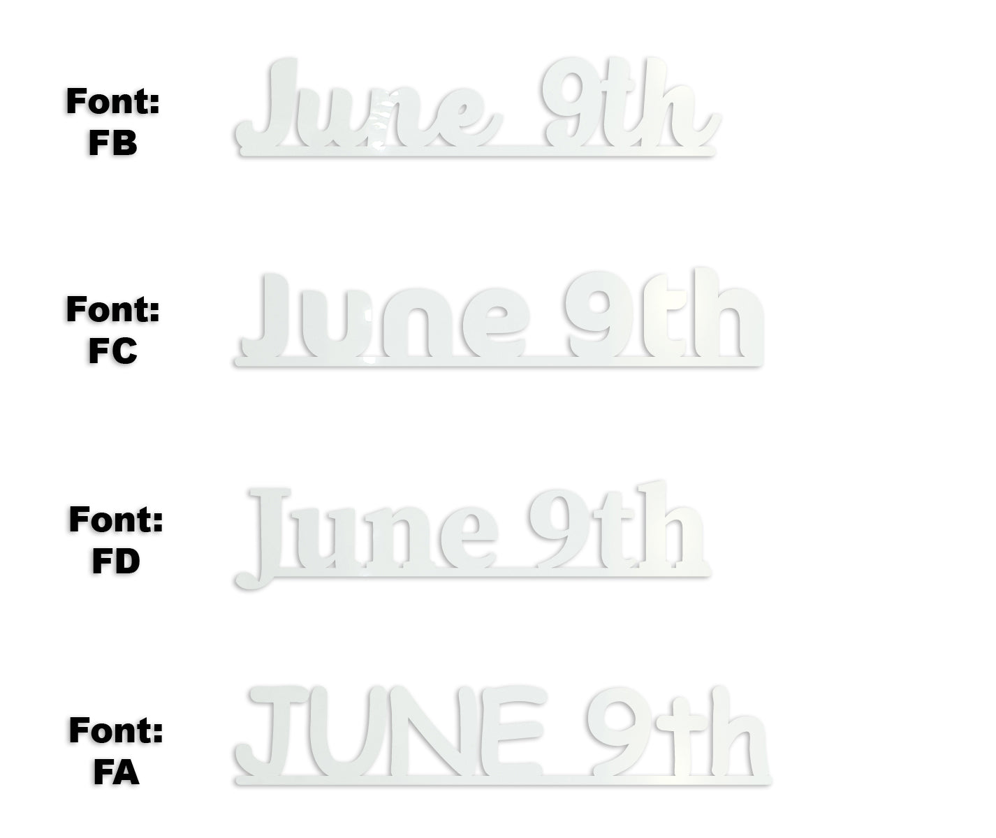 Custom-Fetti Date - JUNE 9th White