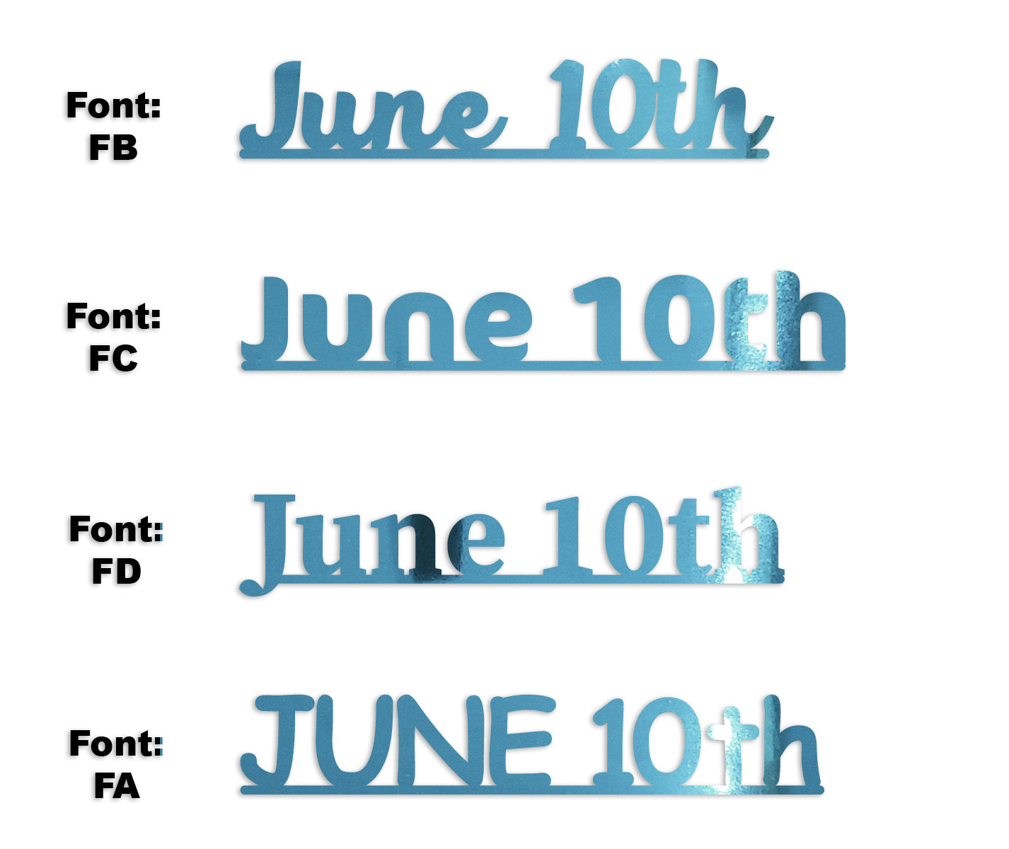 Custom-Fetti Date - JUNE 10th Blue Sky