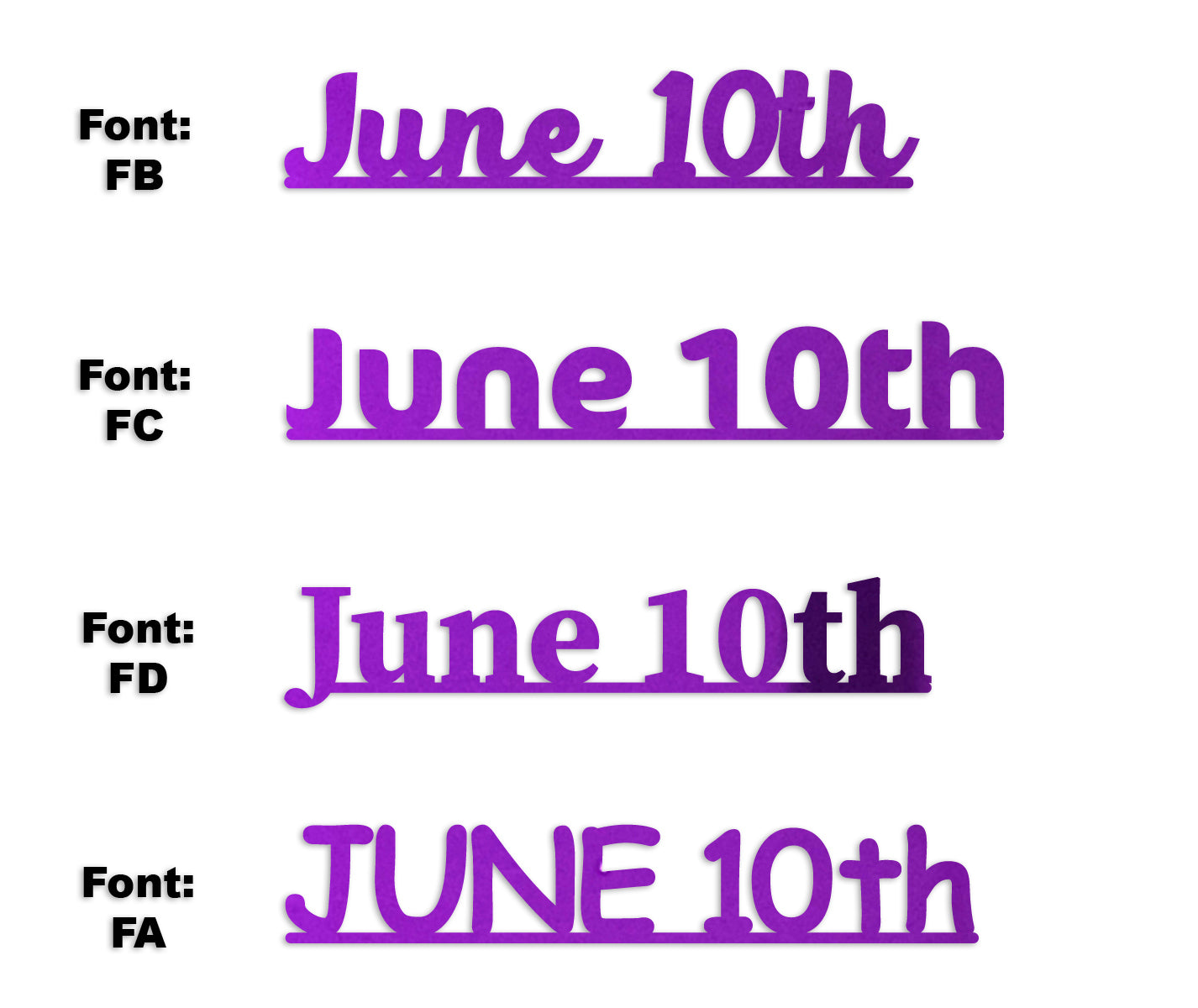 Custom-Fetti Date - JUNE 10th Purple