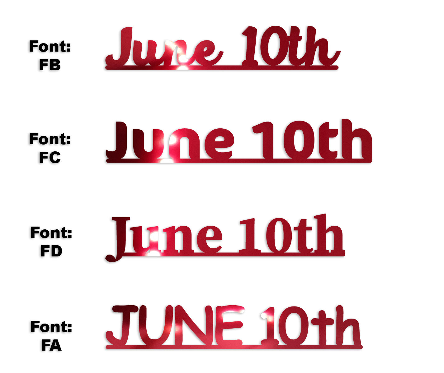 Custom-Fetti Date - JUNE 10th Red