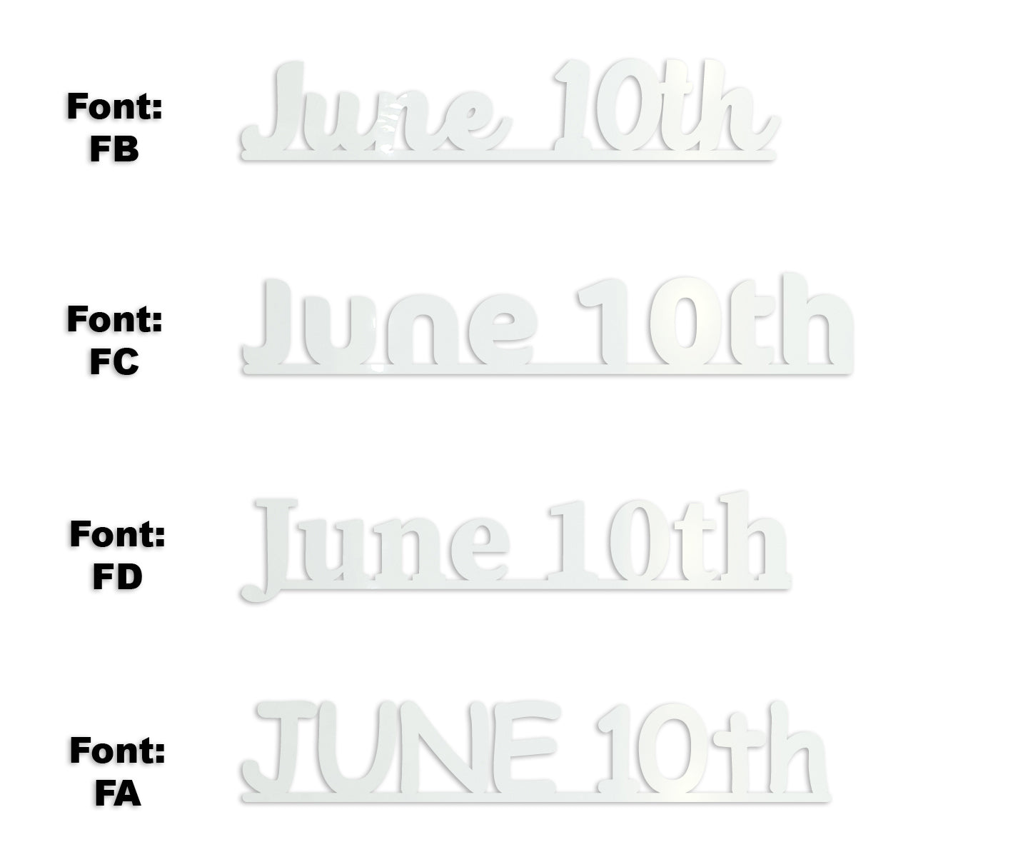 Custom-Fetti Date - JUNE 10th White