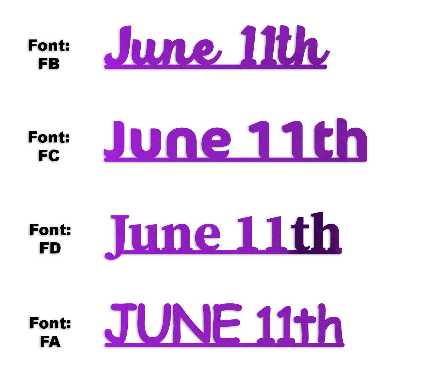 Custom-Fetti Date - JUNE 11th Purple