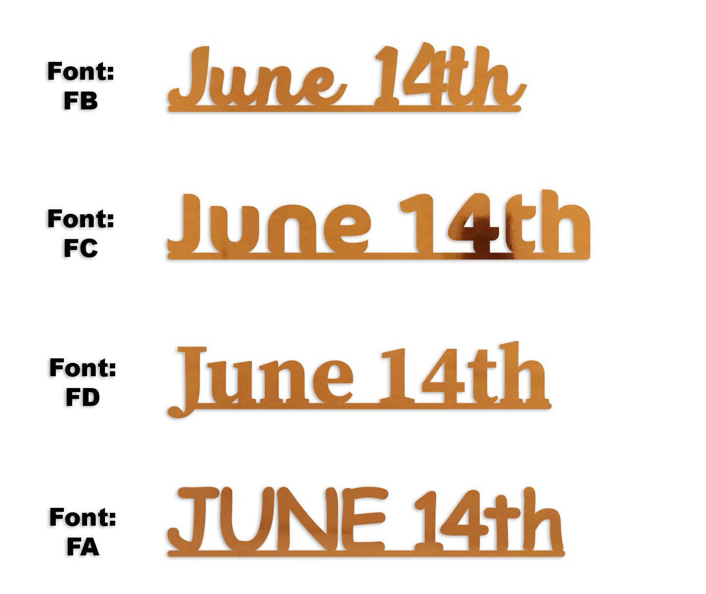 Custom-Fetti Date - JUNE 14th Orange