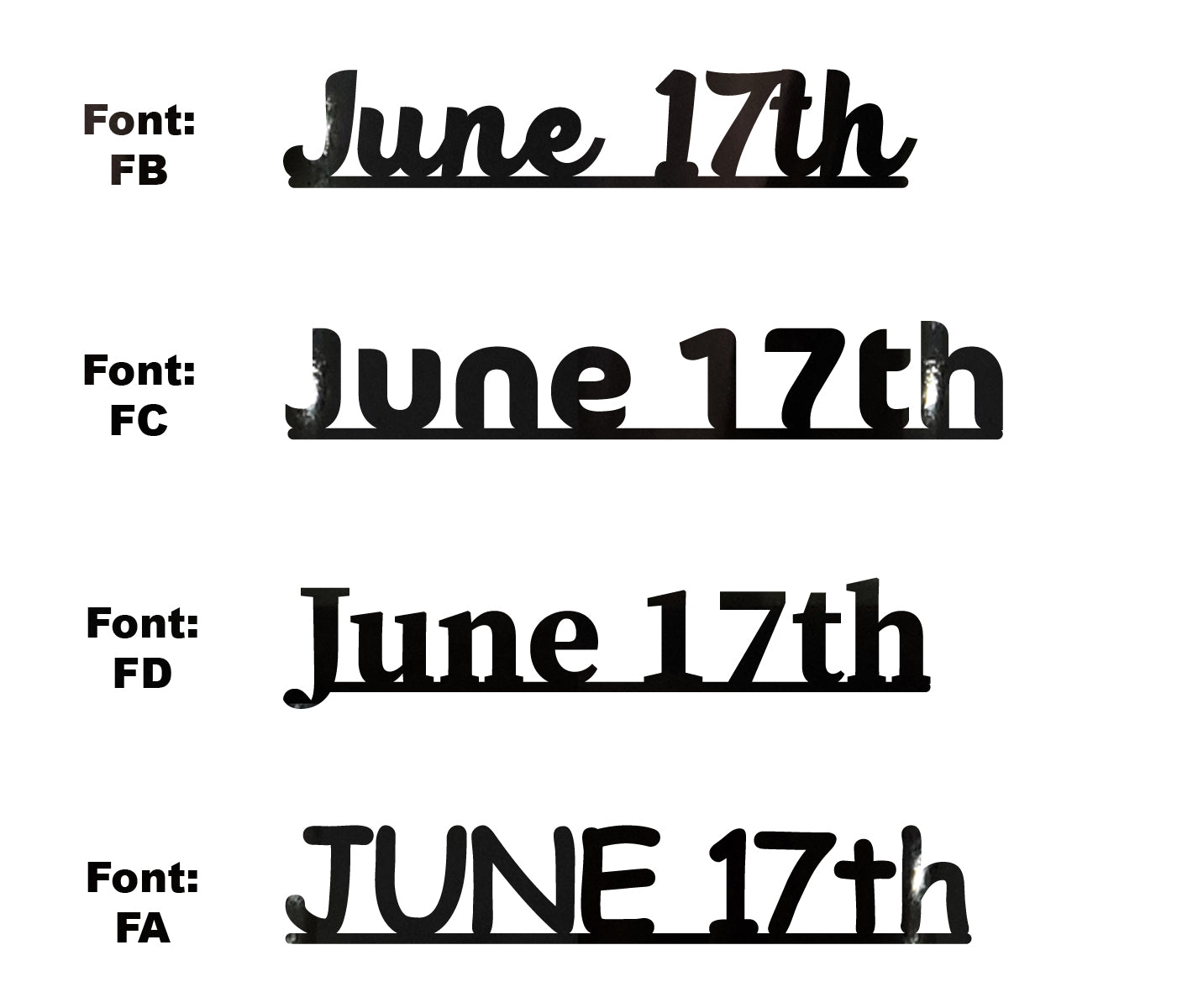 Custom-Fetti Date - JUNE 17th Black