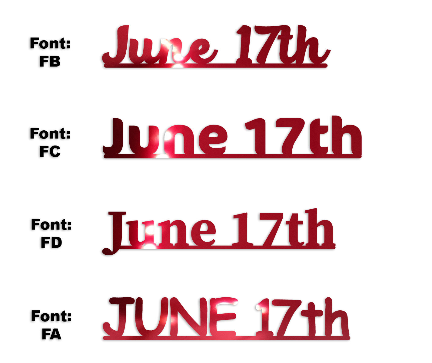 Custom-Fetti Date - JUNE 17th Red