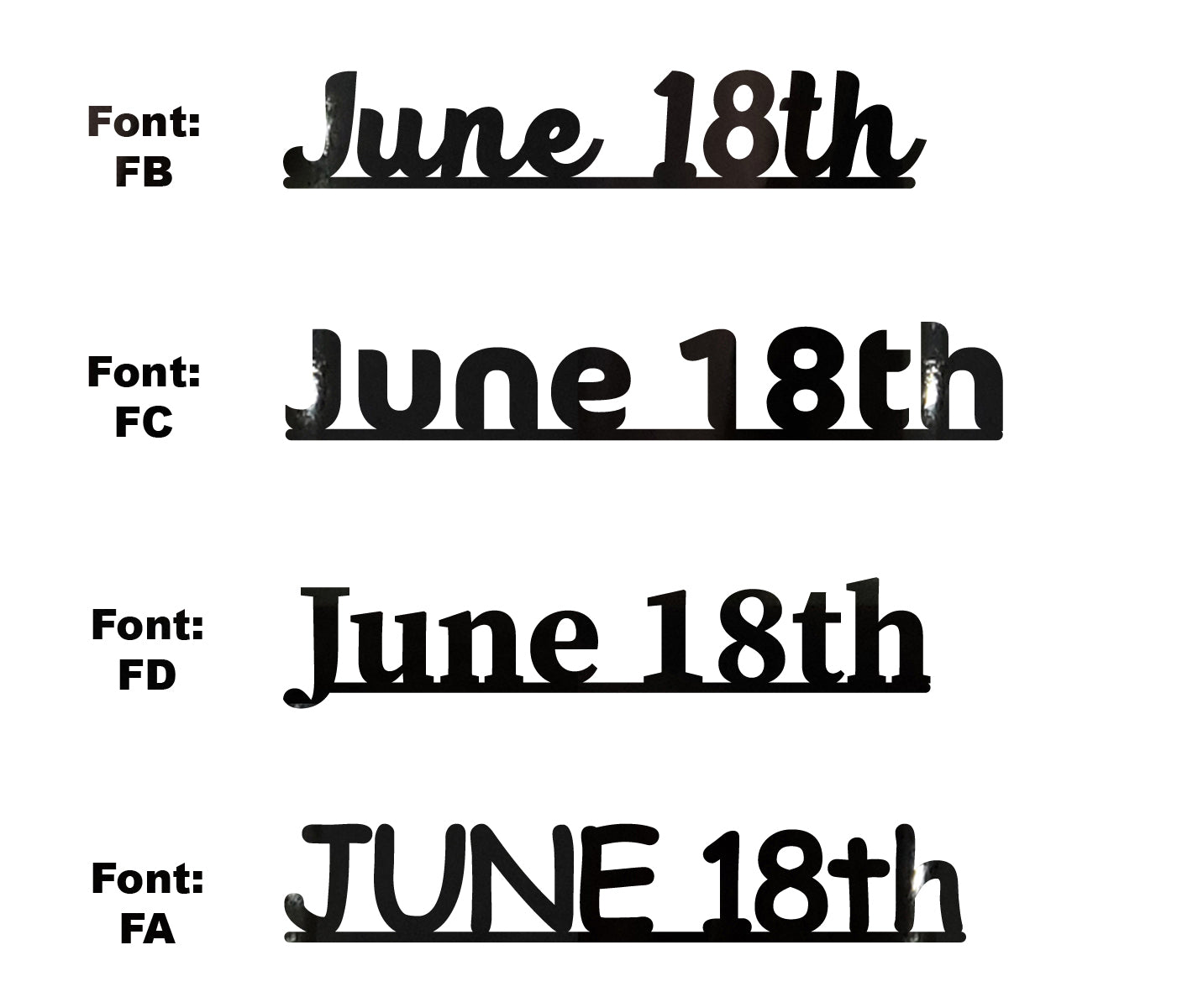 Custom-Fetti Date - JUNE 18th Black