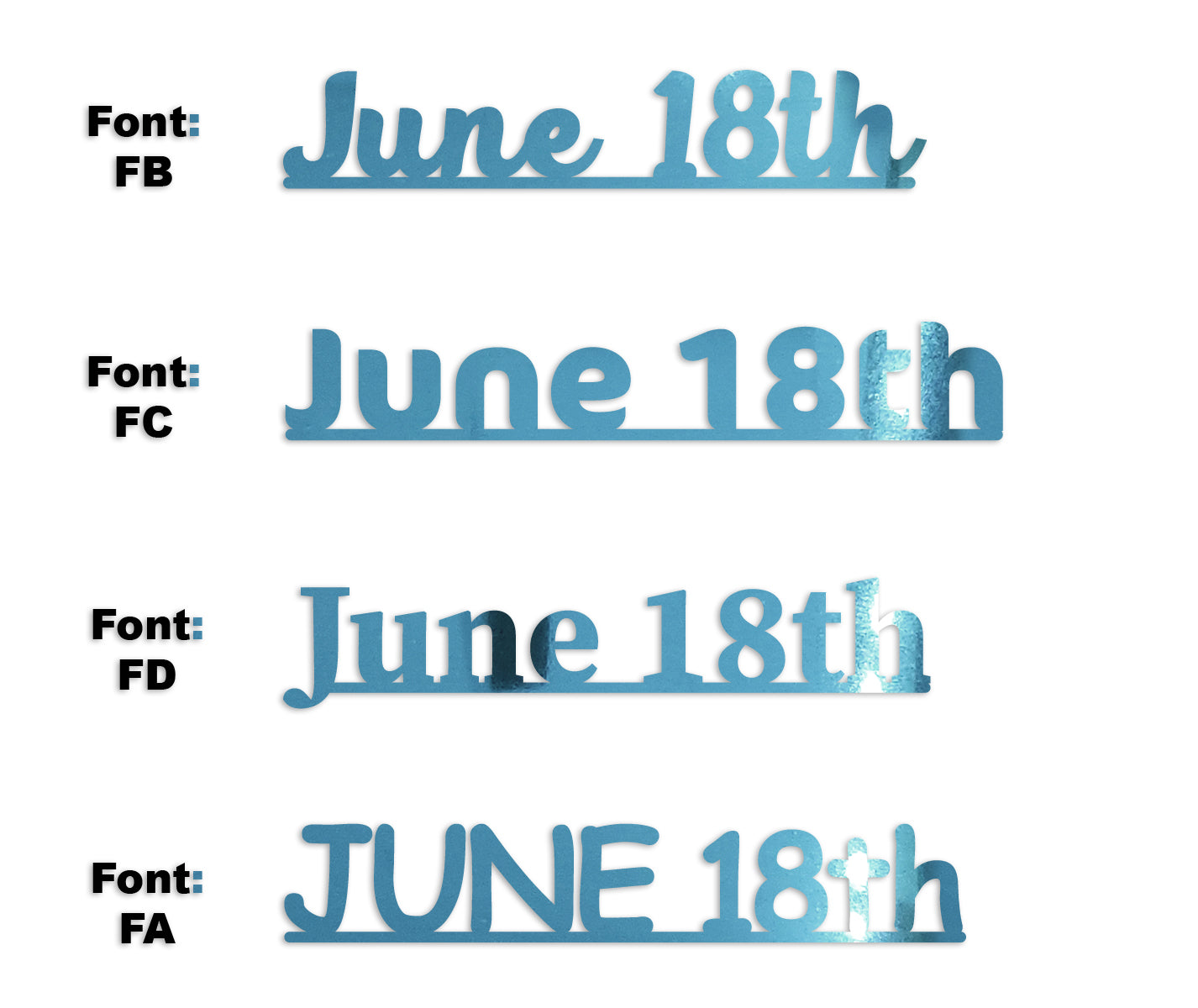 Custom-Fetti Date - JUNE 18th Blue Sky