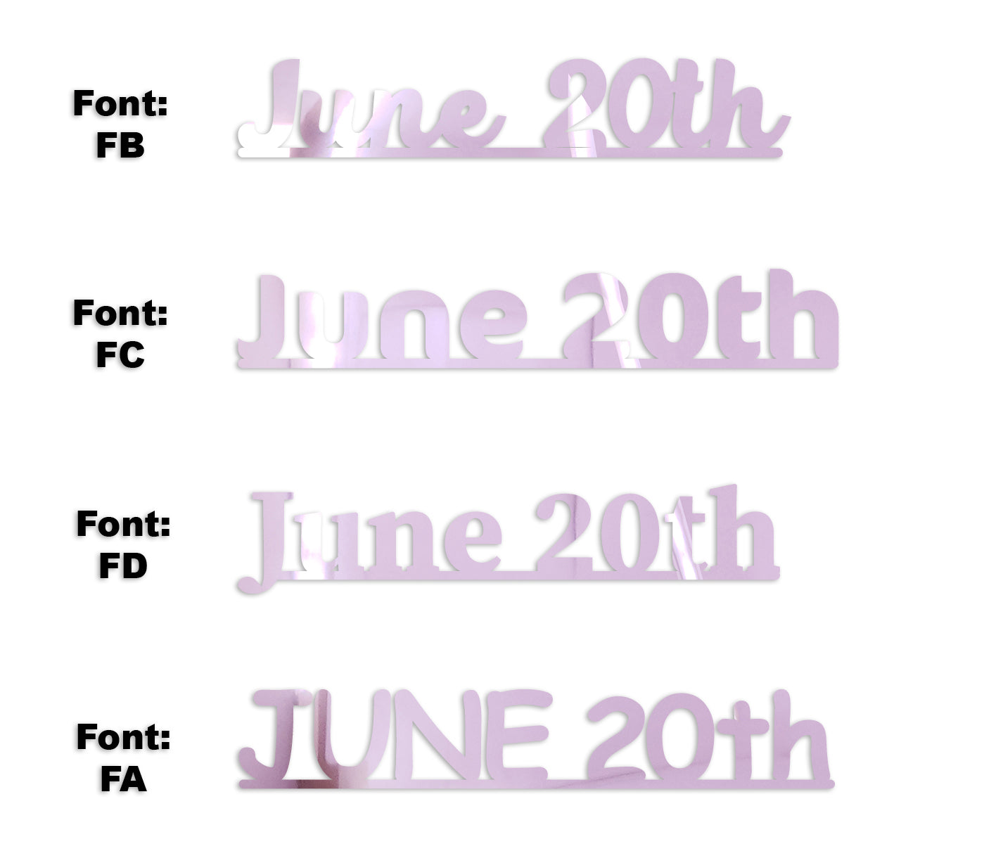 Custom-Fetti Date - JUNE 20th Pink