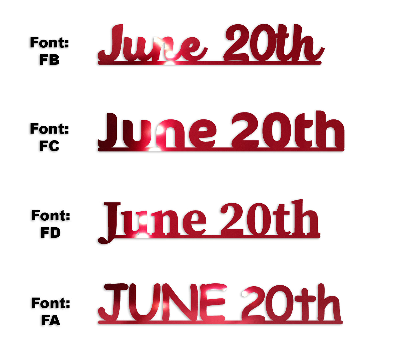 Custom-Fetti Date - JUNE 20th Red