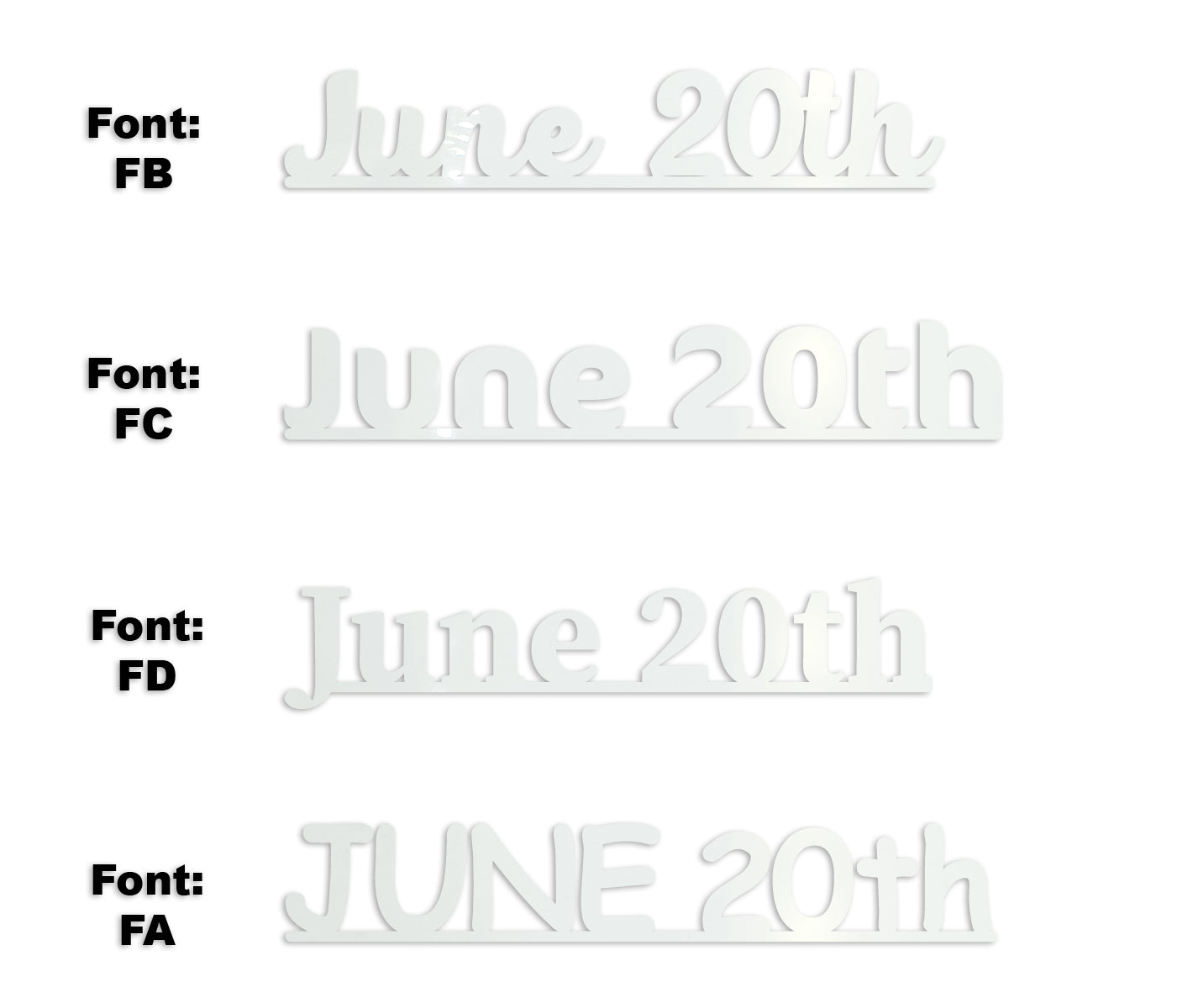 Custom-Fetti Date - JUNE 20th White