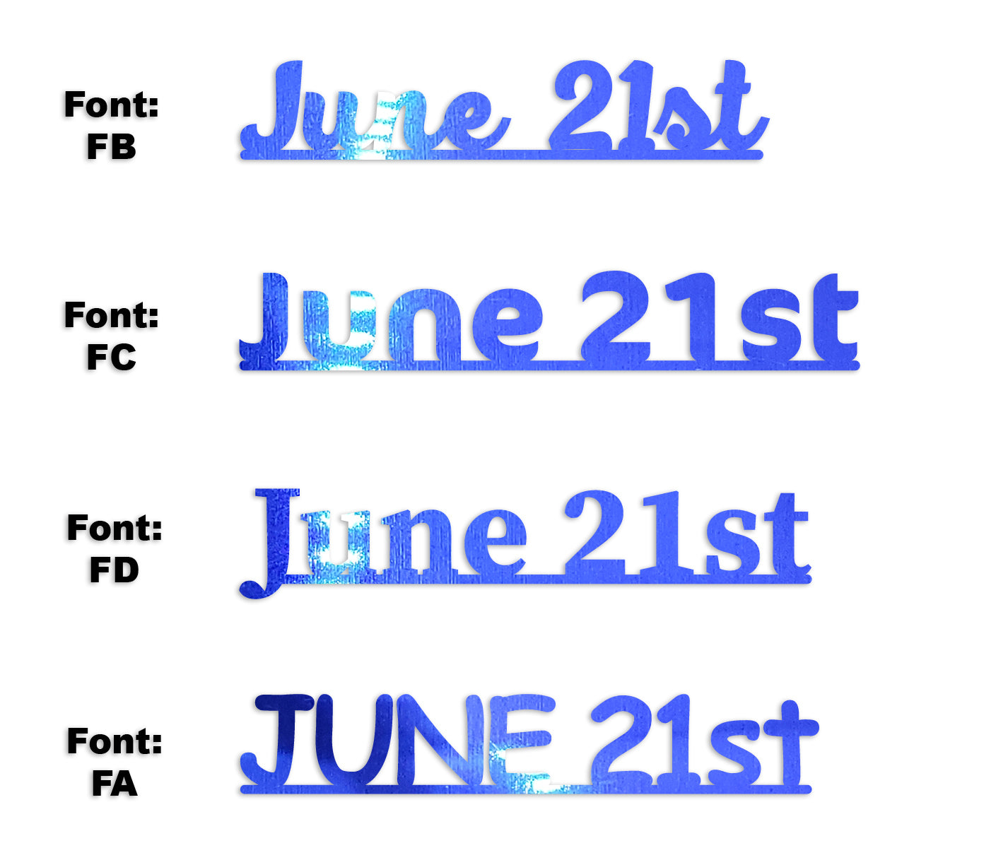 Custom-Fetti Date - JUNE 21st Blue Royal