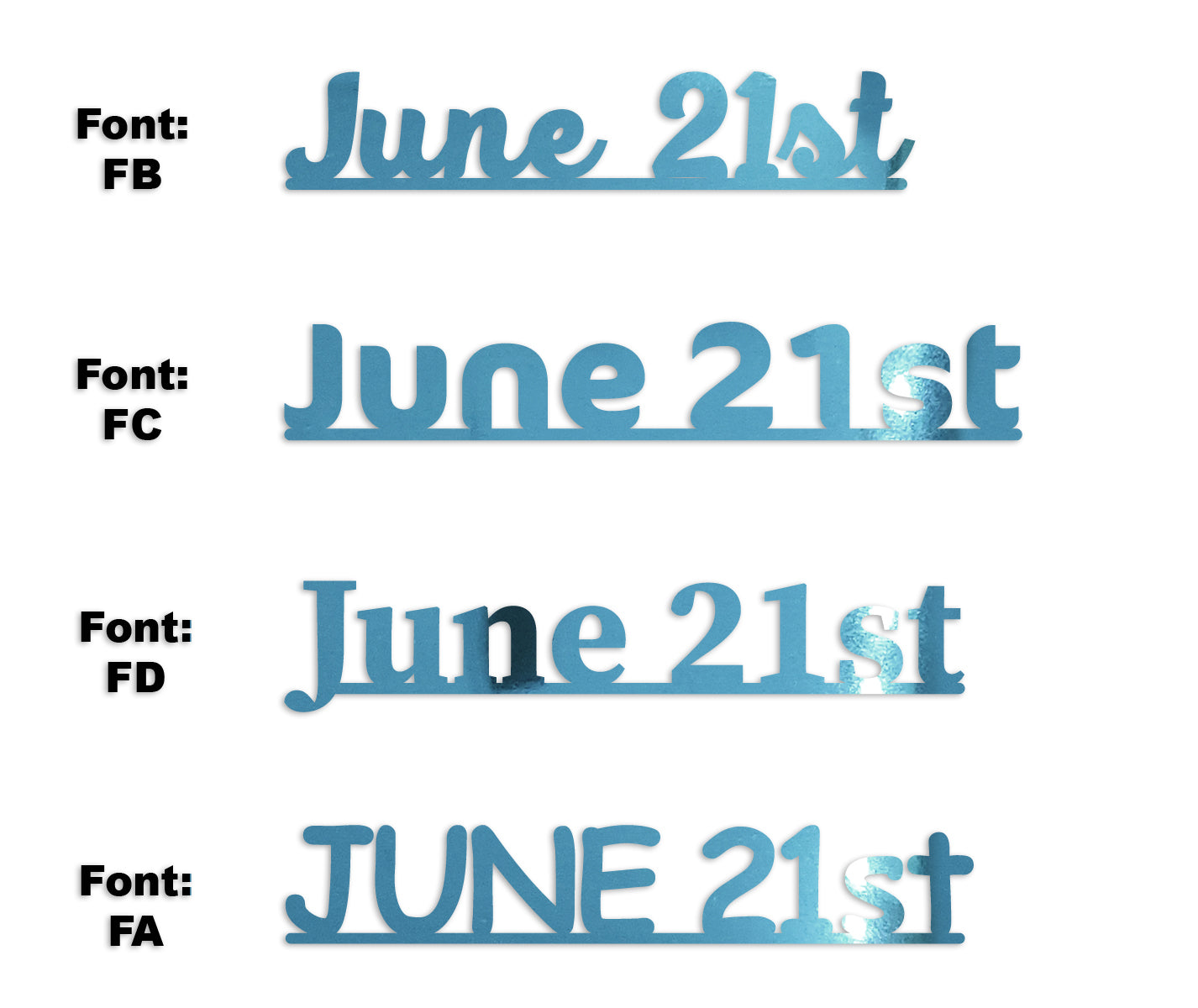 Custom-Fetti Date - JUNE 21st Blue Sky