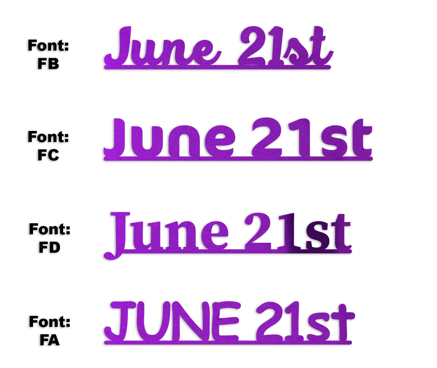 Custom-Fetti Date - JUNE 21st Purple