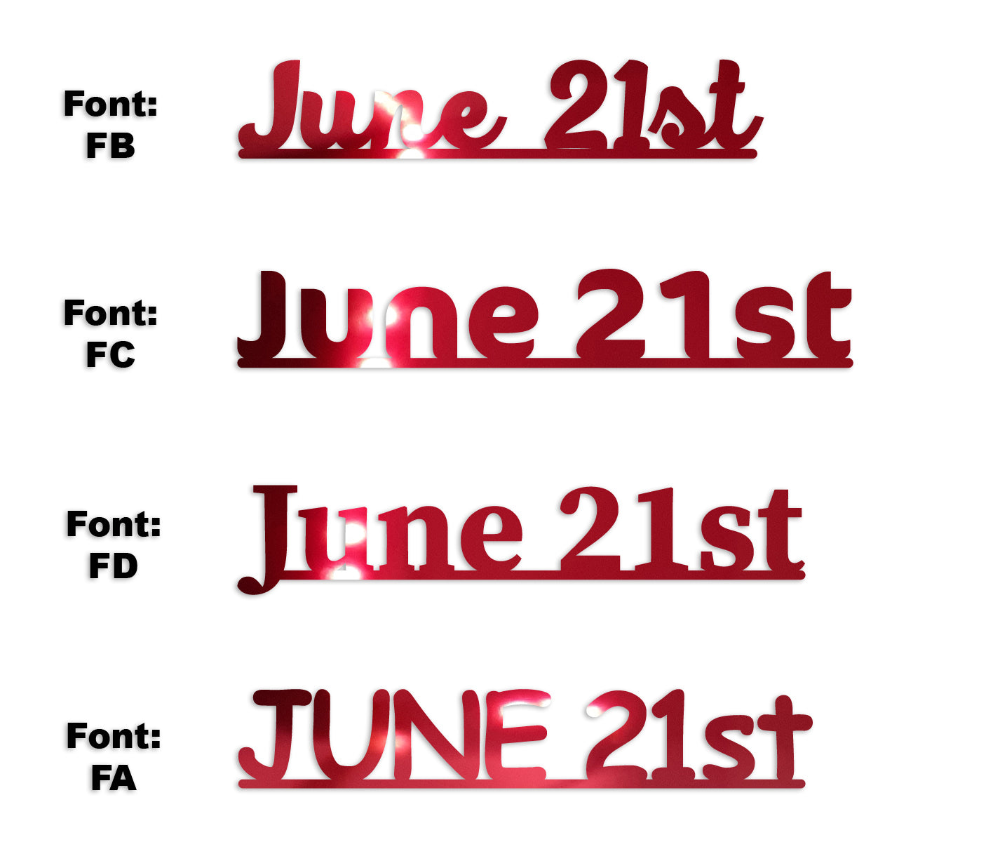 Custom-Fetti Date - JUNE 21st Red