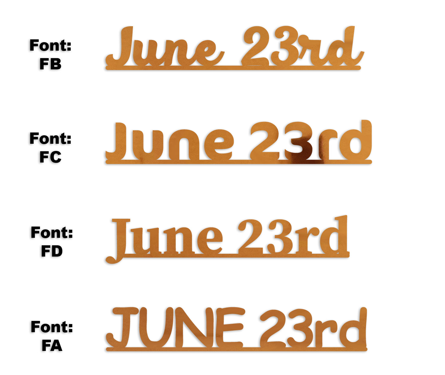 Custom-Fetti Date - JUNE 23rd Orange