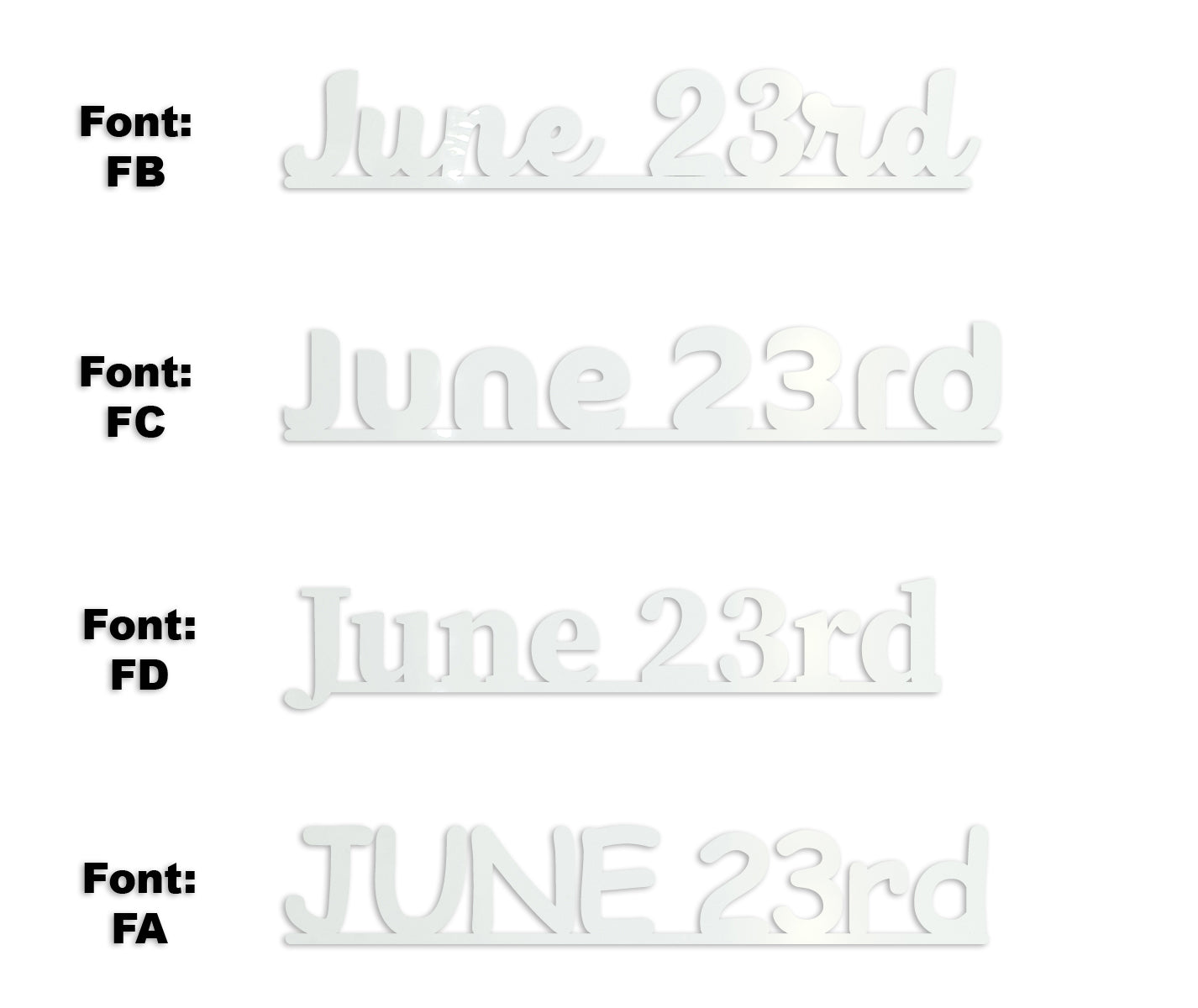 Custom-Fetti Date - JUNE 23rd White