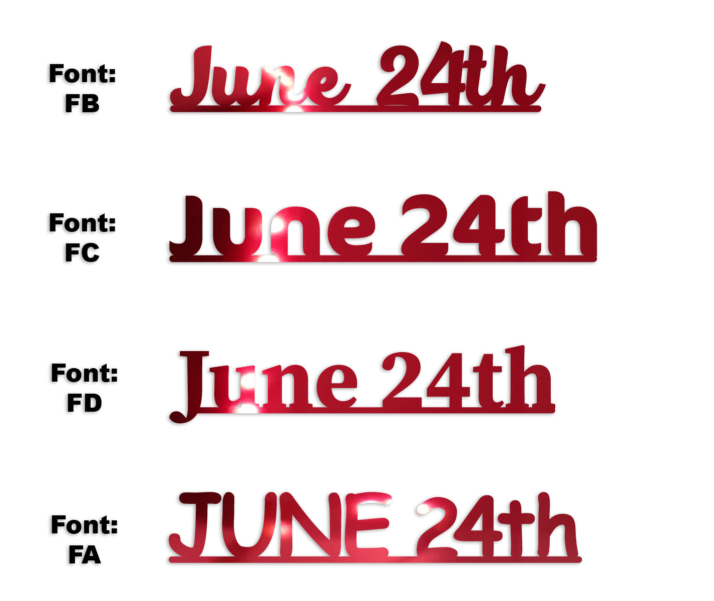 Custom-Fetti Date - JUNE 24th Red