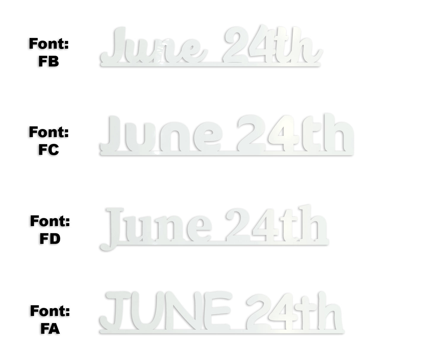 Custom-Fetti Date - JUNE 24th White