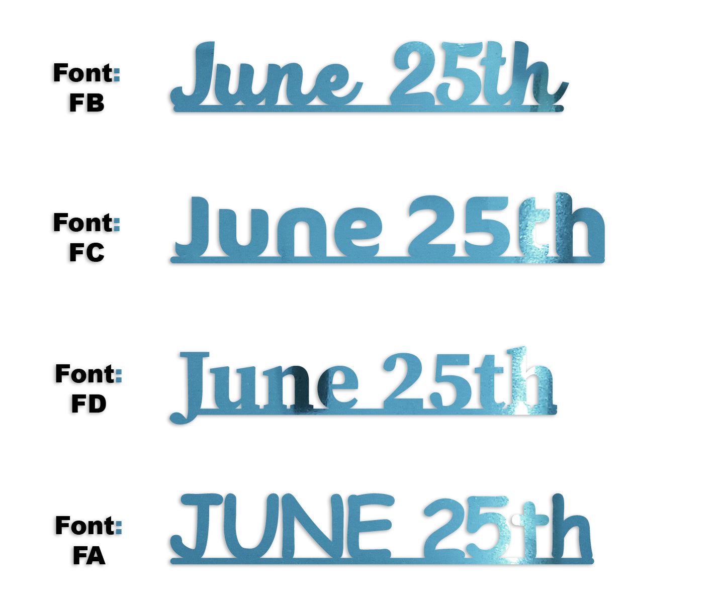 Custom-Fetti Date - JUNE 25th Blue Sky