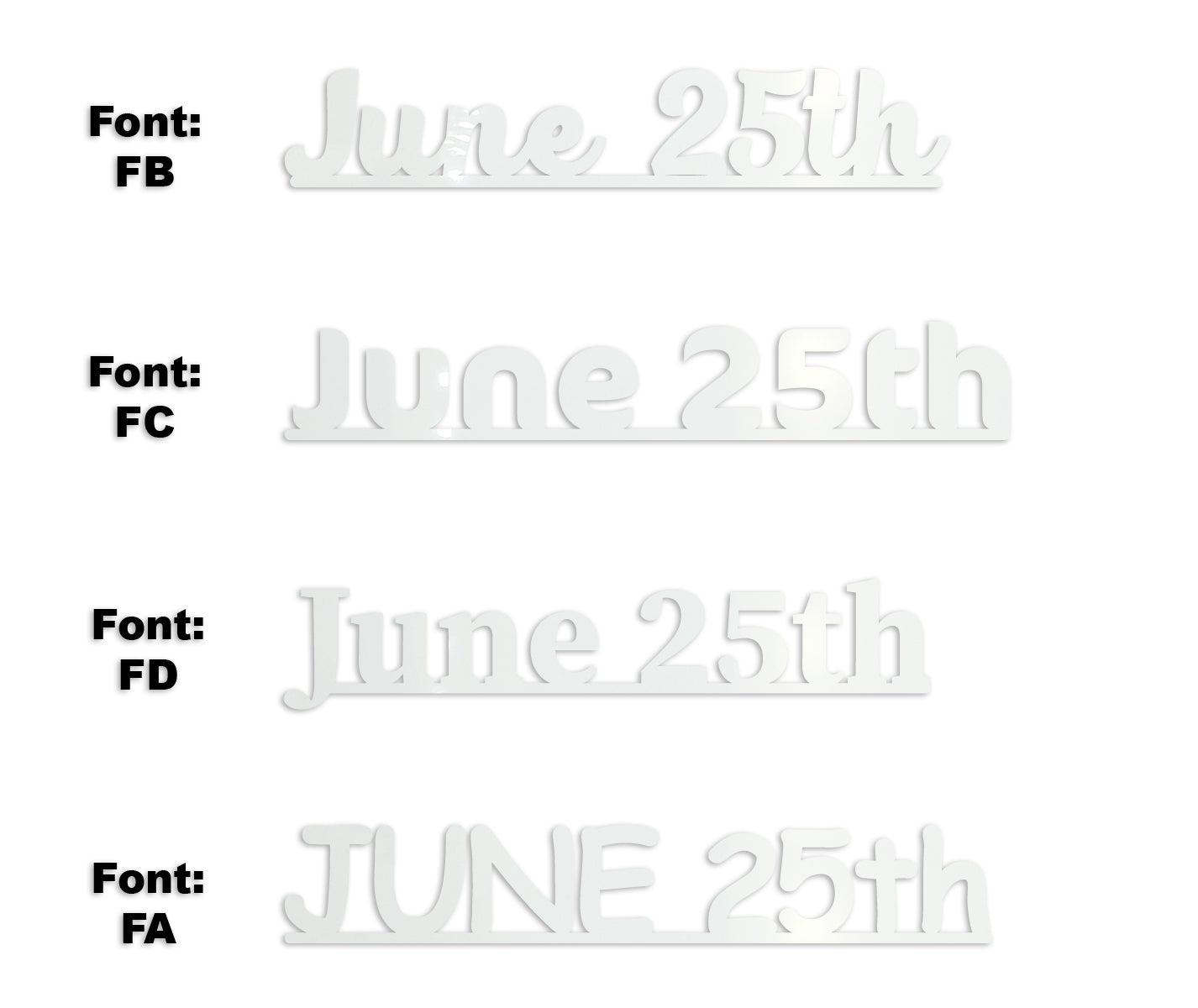 Custom-Fetti Date - JUNE 25th White