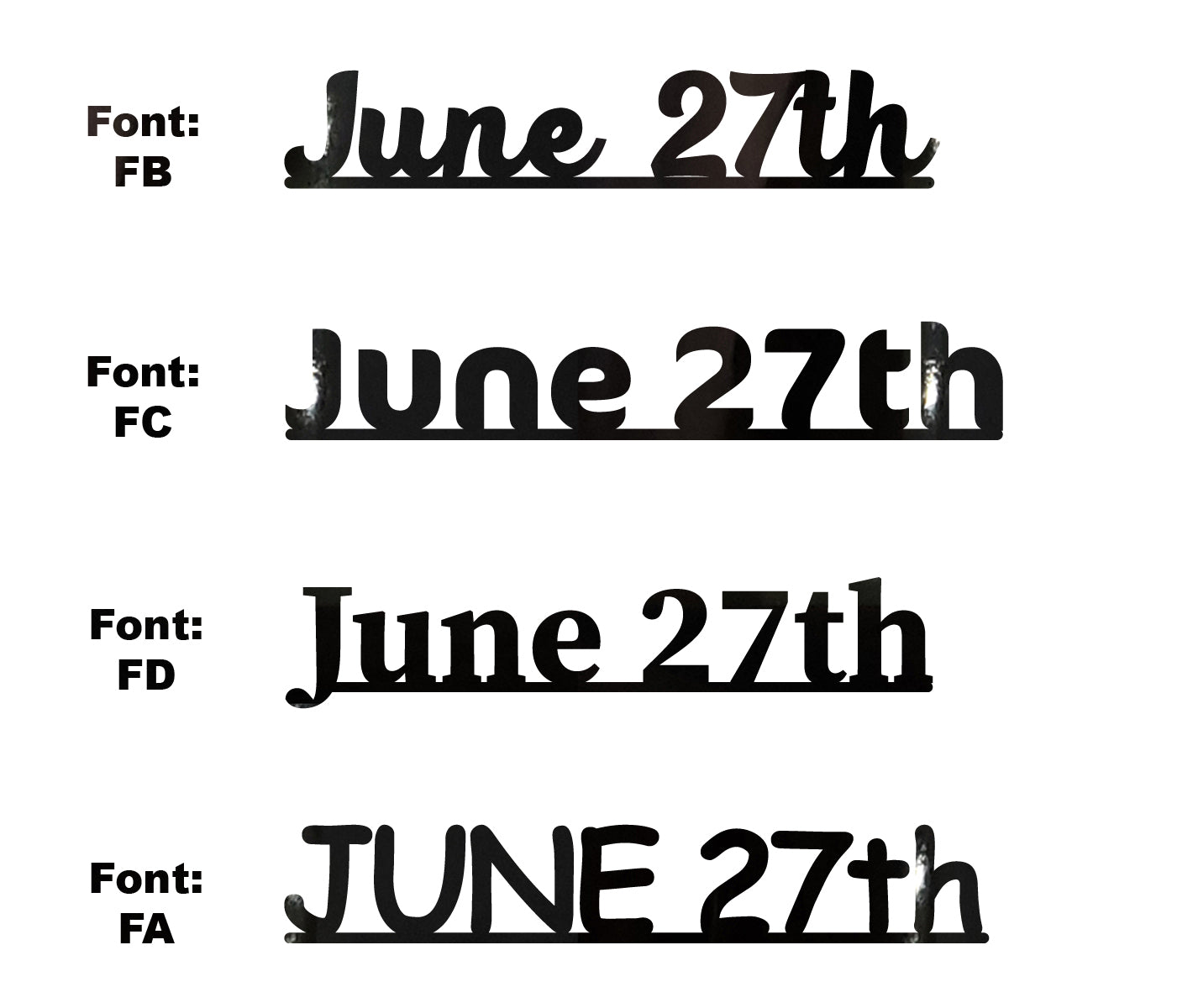 Custom-Fetti Date - JUNE 27th Black