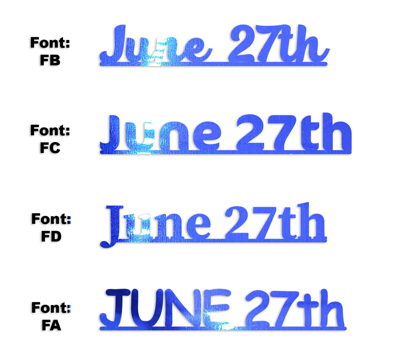 Custom-Fetti Date - JUNE 27th Blue Royal