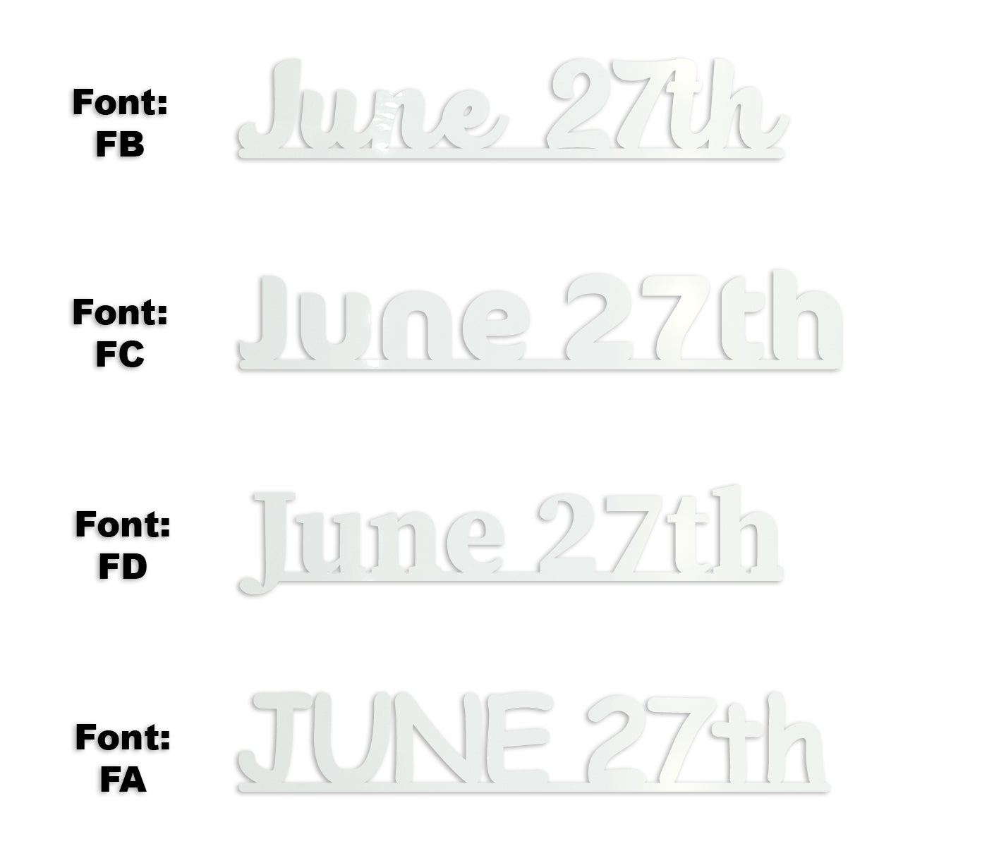 Custom-Fetti Date - JUNE 27th White