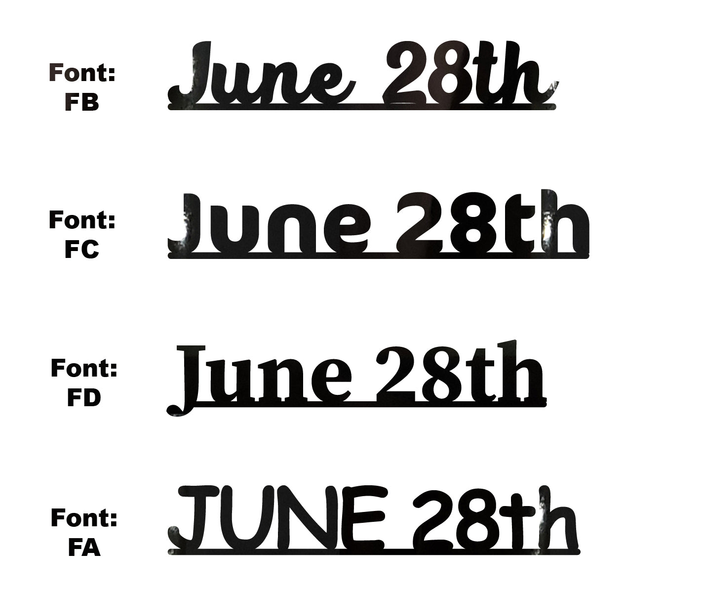 Custom-Fetti Date - JUNE 28th Black