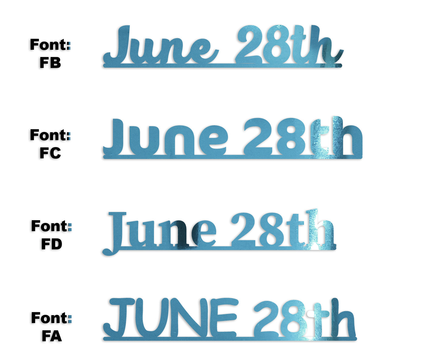 Custom-Fetti Date - JUNE 28th Blue Sky