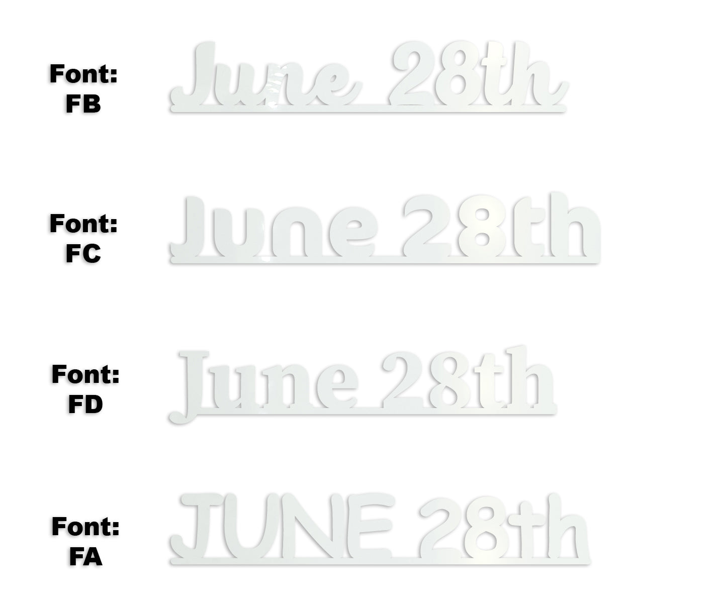 Custom-Fetti Date - JUNE 28th White