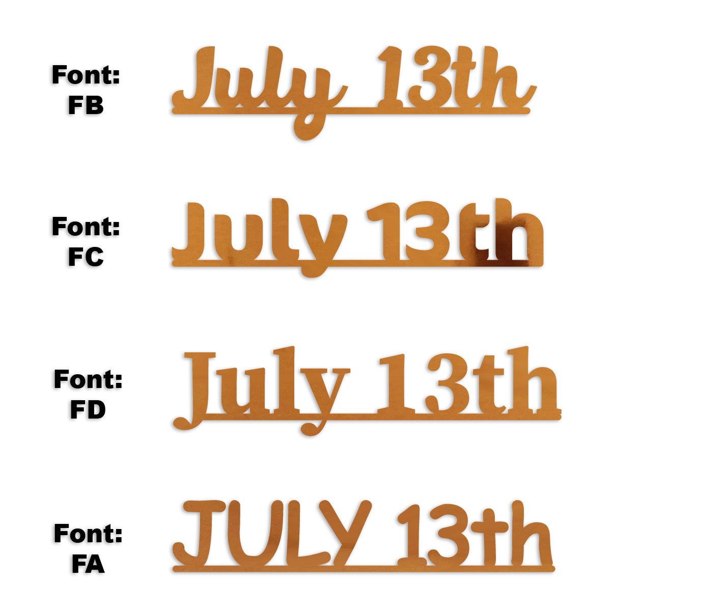 Custom-Fetti Date - JULY 13th Orange