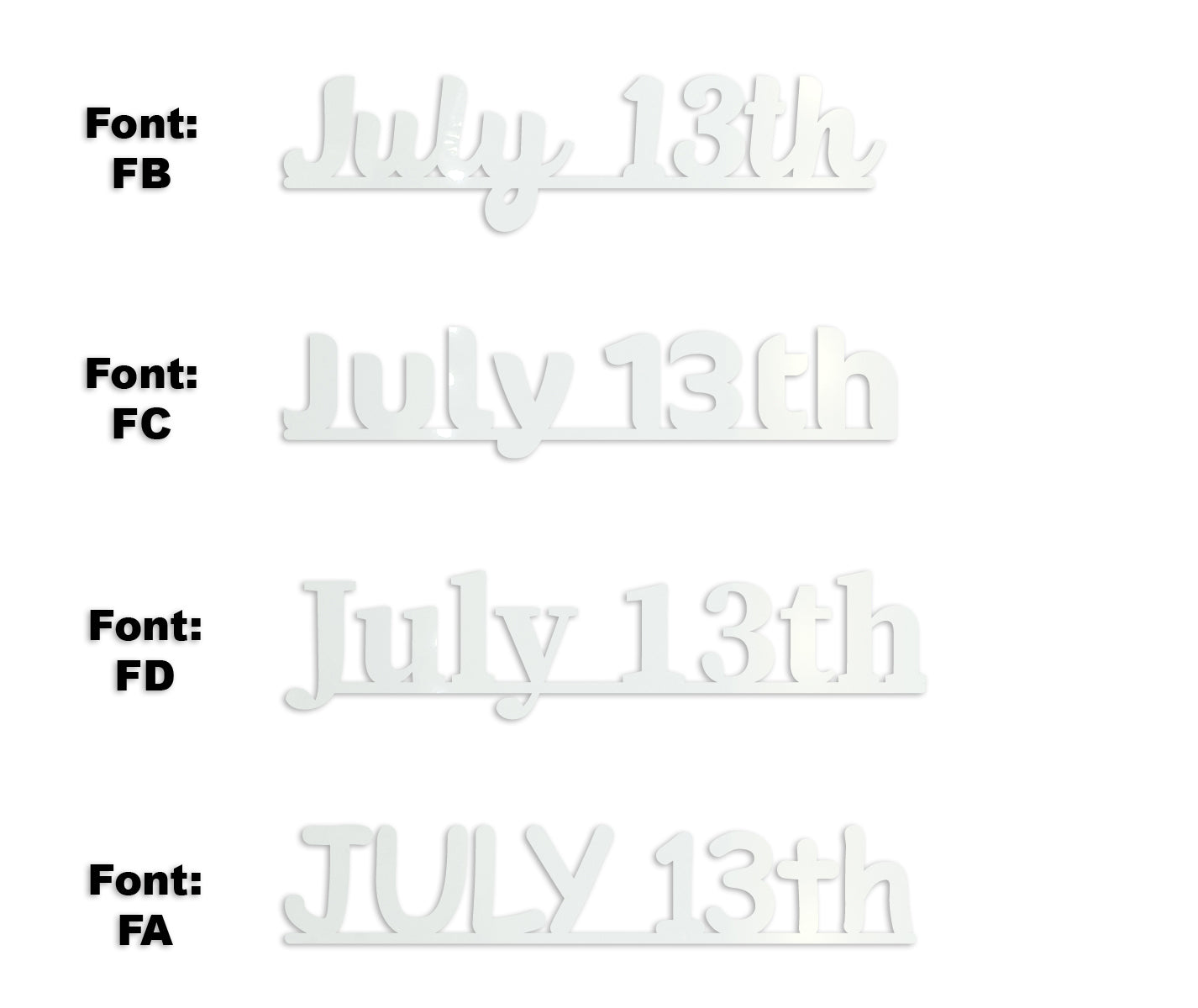 Custom-Fetti Date - JULY 13th White