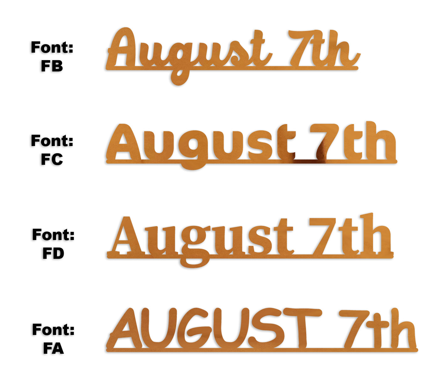 Custom-Fetti Date - AUGUST 7th Orange