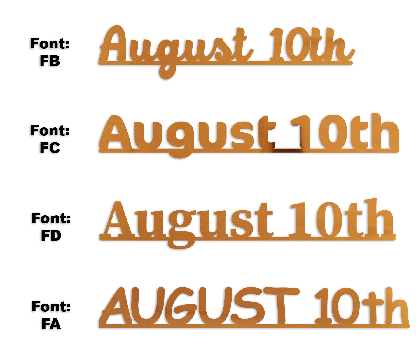 Custom-Fetti Date - AUGUST 10th Orange