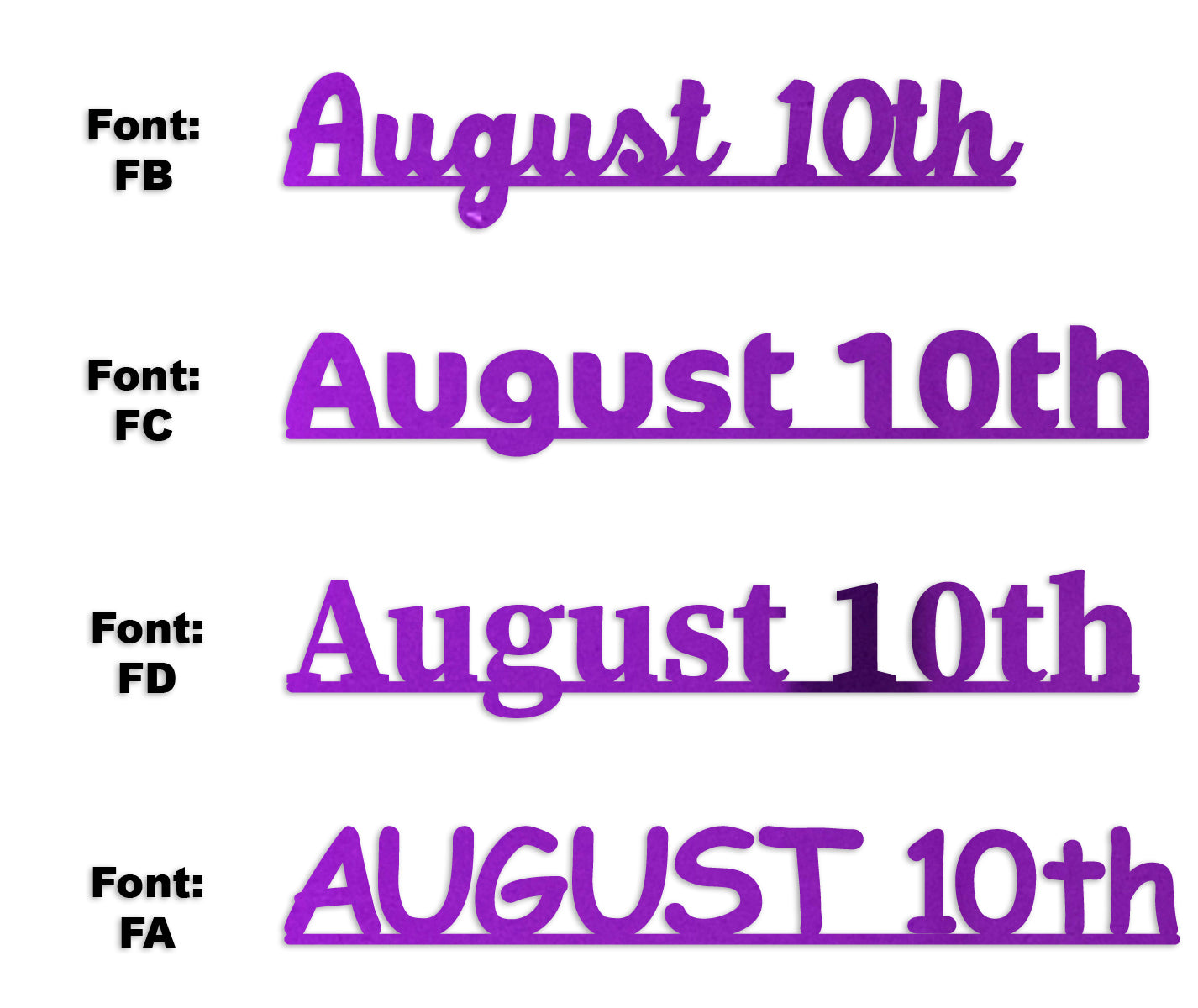 Custom-Fetti Date - AUGUST 10th Purple