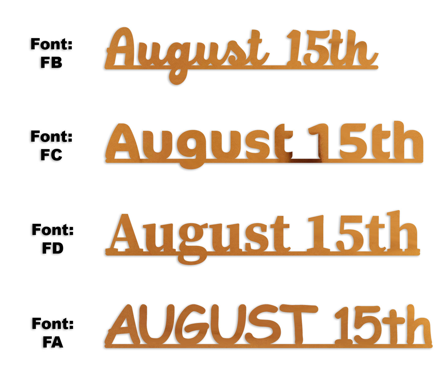 Custom-Fetti Date - AUGUST 15th Orange