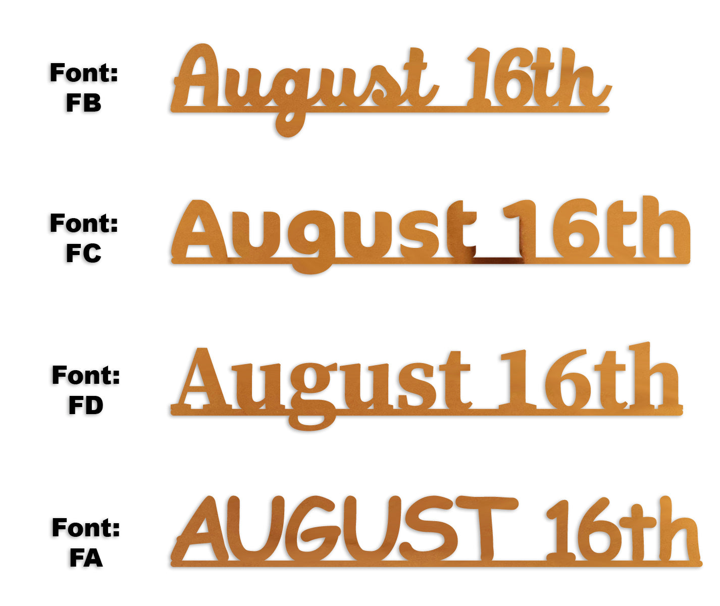 Custom-Fetti Date - AUGUST 16th Orange