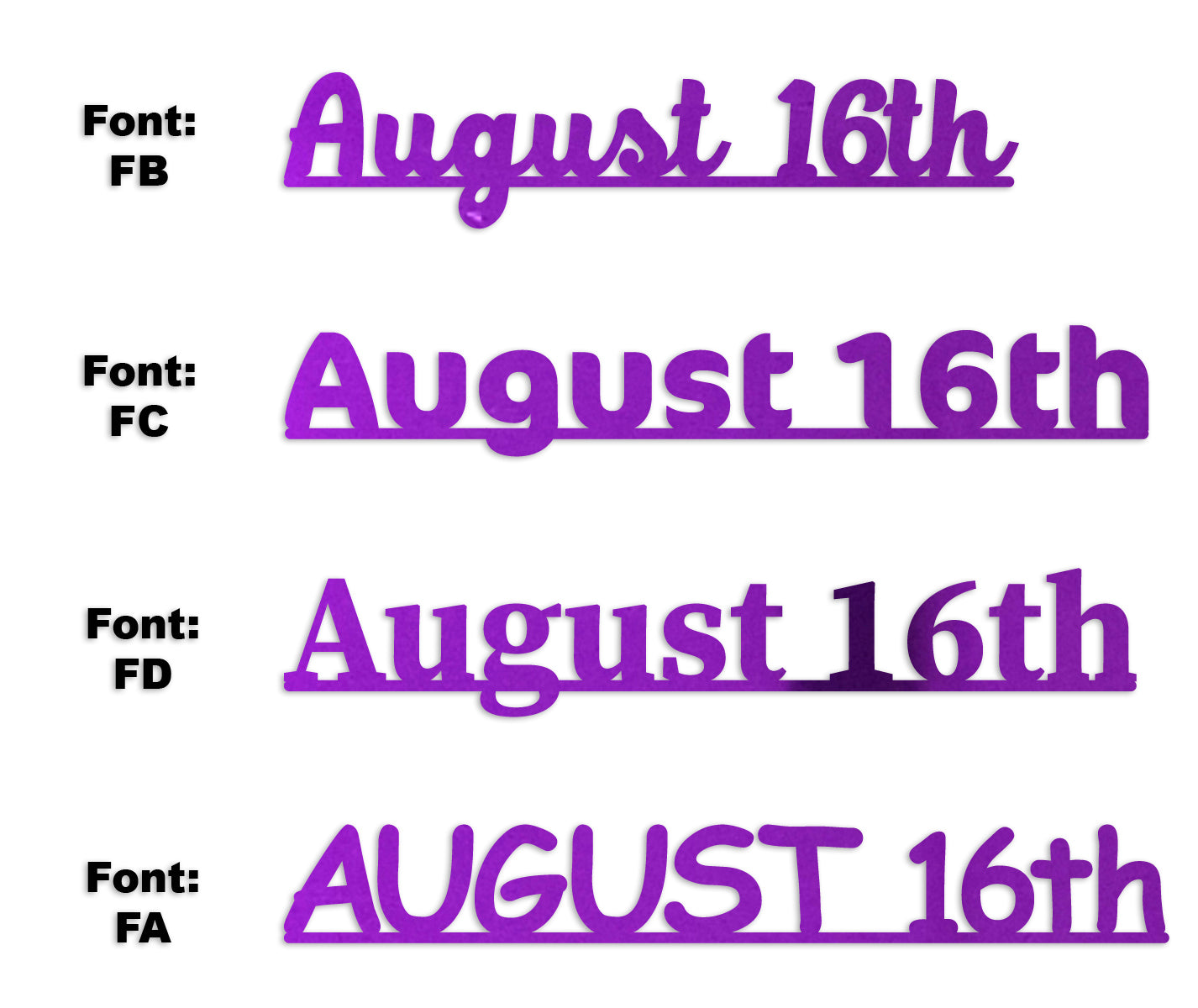 Custom-Fetti Date - AUGUST 16th Purple